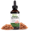 Maxx Herb PAU D'Arco Tincture - Max Strength PAU D Arco Extract for Immune Support, Taheebo Tea Inner Bark absorbiert besser als PAU Darco Kapseln - 4 Oz Bottle (60 Servierungen)