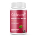Célébrez les vitamines Célébrez L'ONE 45 Chewables, 45mg Fer - Une fois par jour Multivitamine bariatrique, Vitamines et minéraux essentiels - Supplément de gastrectomie par pont gastrique et manches - Cerise (30 comprimés)