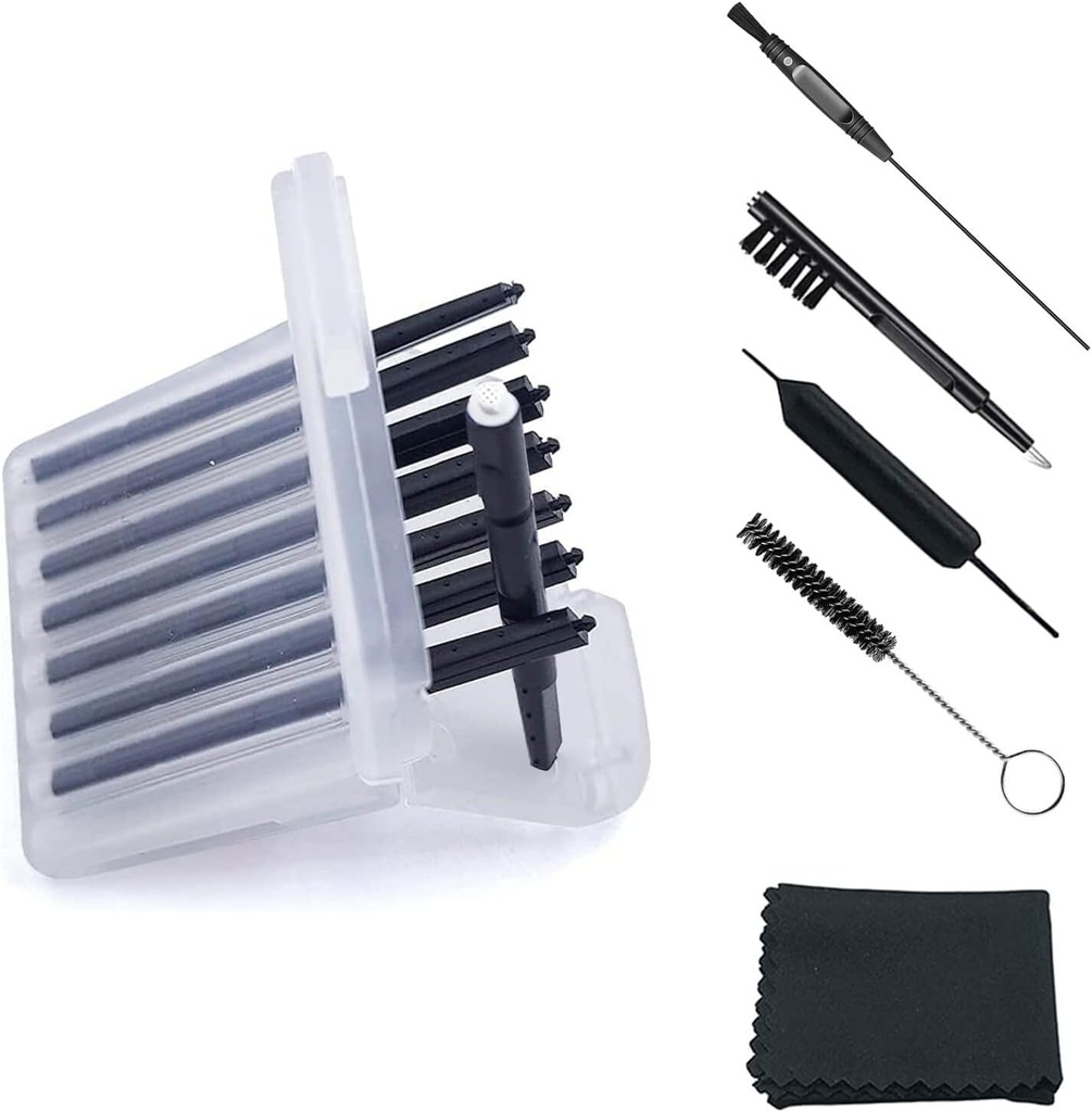 (4 Packs) Hörgerät Wax Guard Filter (32 Einheiten) Ersatz Wax Cerumen Stopp Wax Traps für Phonak, Widex, Unitron und Resound - 5 Stück Hörgerät Reinigungsset Zubehör mit Carry Case