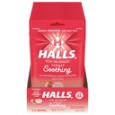 HALLS Throat Beruhigung (vorher HALLS Breezers) Creamy Strawberry Throat Drops, 12 Beutel mit 25 Tropfen (300 Total Drops)