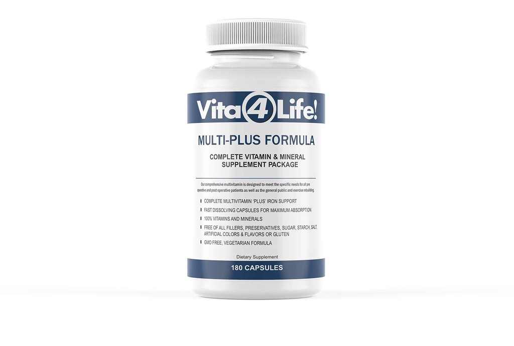 Multivitamines bariatriques, formule multi-plus (180 Nombre)