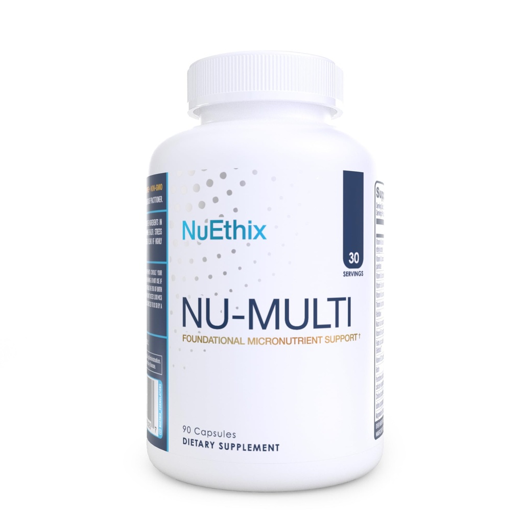 NuEthix Formulations Nu-Multi Fondamental Micronutriments Support Supplément diététique, 90 Capsules