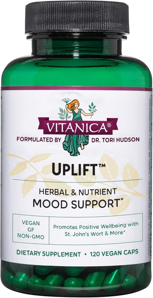 Vitanica Uplift, Stimmung und emotionale Unterstützung, Vegan, 120 Kapseln