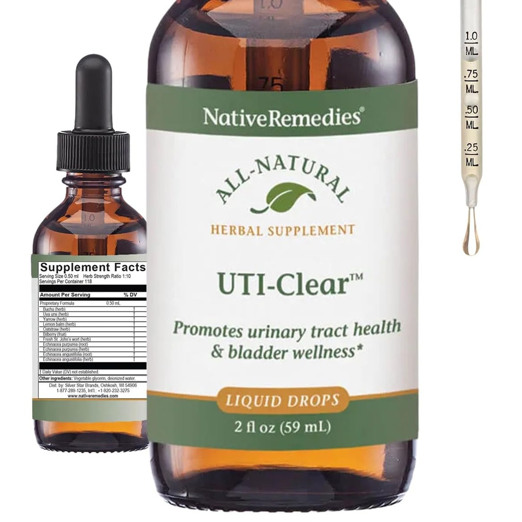 Native Remedies UTI-Clear for Urinary Tract and Bladder Health, 59 ml