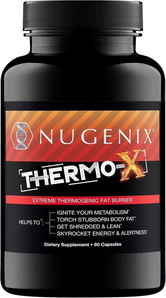 Nugenix Thermo-X: Thermogenic Fat Burner Supplement für Männer, Extreme Metabolic Accelerator, 60 Zähler