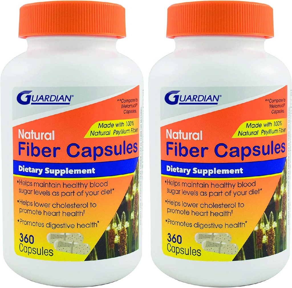 Guardian Psyllium Fiber Capsules, natürliche Psyllium Husk (720Ct)