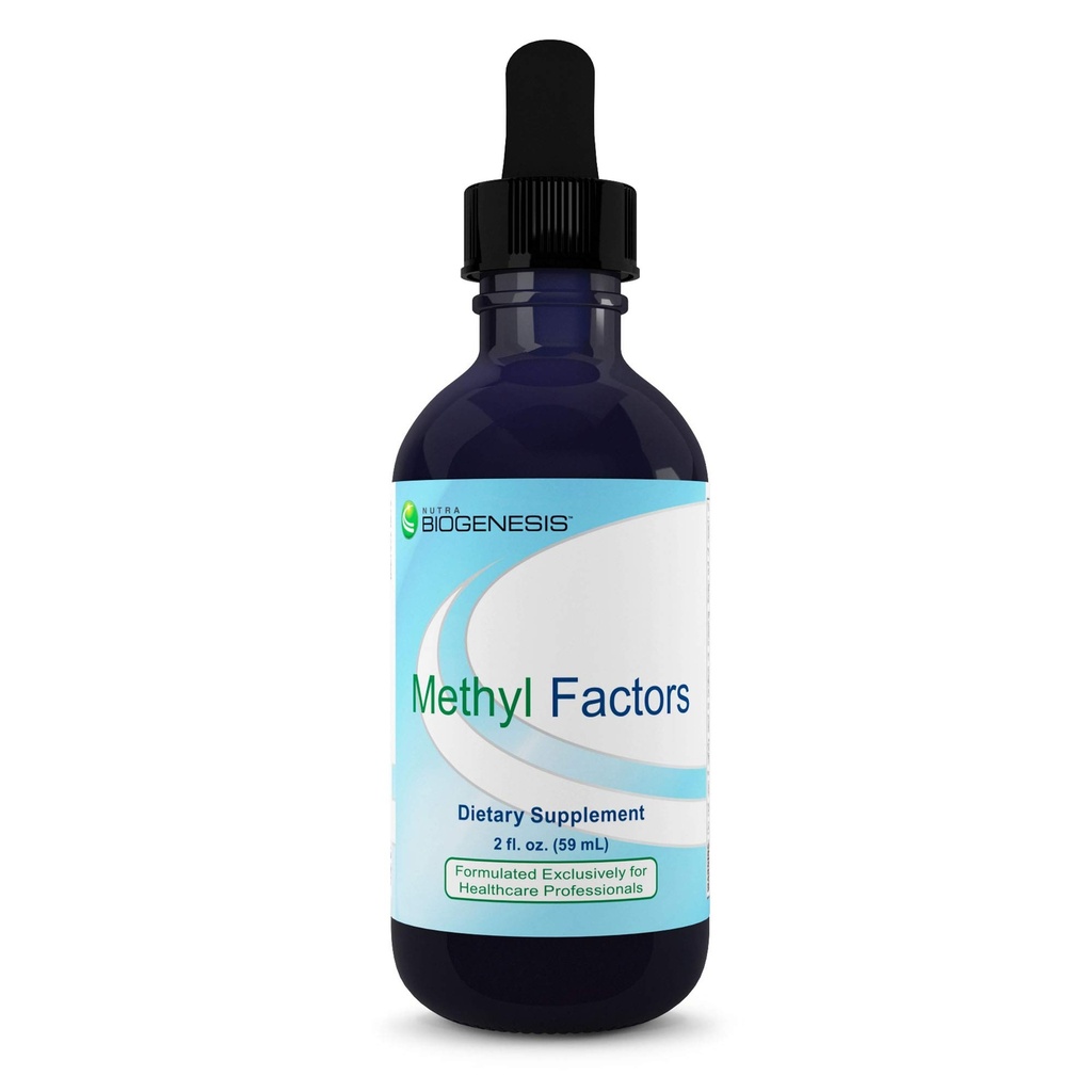 Facteurs méthyliques de biogenèse du Nutra - gouttes de vitamine B12, gouttes de méthylfolate, liquide sublingual pour les femmes et les hommes, complexe B avec acide folique pour les enfants et les adultes, supplément énergétique, sans sucre - 2 Fl Oz