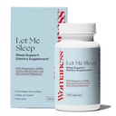 Femme Let Me Sleep Complements for Adults – Aide naturelle au sommeil avec la mélatonine 3mg, Supplément de magnésium, GABA & Camomille Extract pour le sommeil reposé – Soutien nocturne pour dormir - 30 Capsules