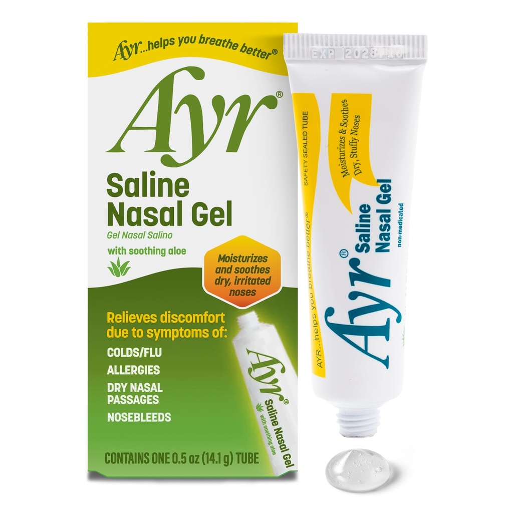 Ayr Saline Nasal Gel, mit beruhigendem Aloe, 0.5 Ounce Tube (Pack von 1)