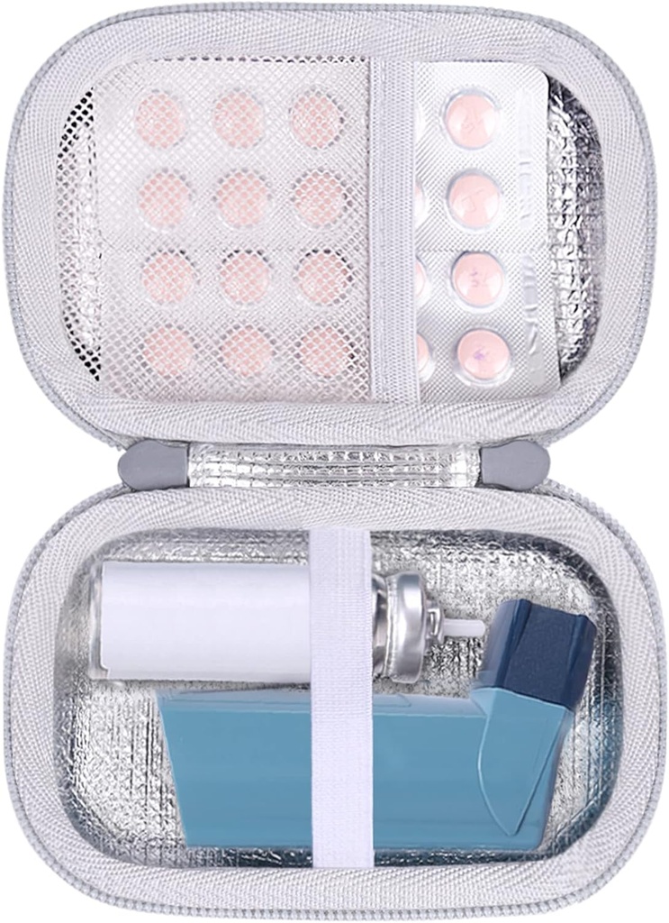 Aenllosi Hard Carrying Case Compatibile con Asthma Inhaler