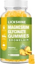 1 confezione Magnesio Glycinate Gummies 1000mg, Calcio, Potassio, Bromelain, Vitamina D, B6, CoQ10 Supplemento per il relax, Mood calmo, Rilievo di stress e sonno per adulti e bambini, 60 Conti