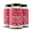 Glow Prenatal Vitamine für Damen 3-Pack Bundle – 20-in-1 Vital Nährstoffe für gesunde Schwangerschaft und gesunde Entwicklung – Folsäure & Vegan DHA für Babys Wachstum & A Bequeme Schwangerschaft – 180 Kapseln