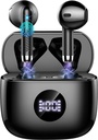 Ecouteurs sans fil, Bluetooth 5.4 Bouds d'oreilles Écran d'alimentation LED Casques Basse Stéréo, Ecouteurs Bluetooth dans l'oreille Bruit Annuler Mic, 40H Playback Mini Case IP7 Waterproof Sports Earphones pour Android iOS