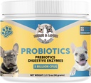 Dog Probiotics, Cat Probiotics, Probiotics for Dogs, Probiotics for Cat, 5 Billion CFUs + Präbiotika + Verdauungsenzyme für Verdauungs- und Immununterstützung, Haut und Mantel, Dog Probiotic, 90 Gramm