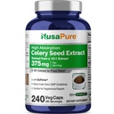 NusaPure Celery Seed Capsules 10:1 Extrakt, 375 mgäquivalent zu 3750mg, 240 Veggie Caps, Non-GMO, Vegan