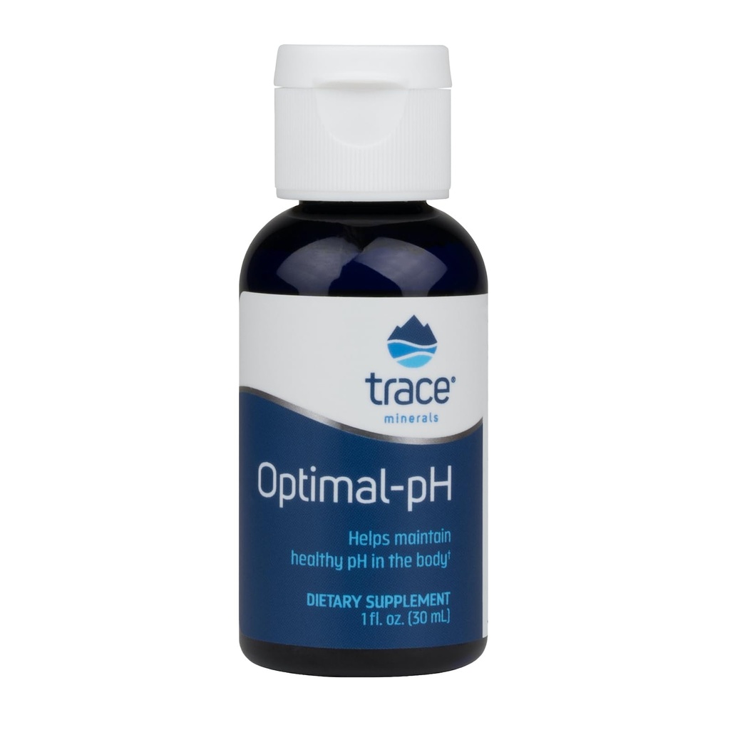 Trace Minerals Optimal-pH - Supplément minéral ionique concentré pour la santé digestive et immunitaire - Supplément de soutien à la digestion et au pH avec Magnésium et Boron - 1 fl oz (environ 120 portions)