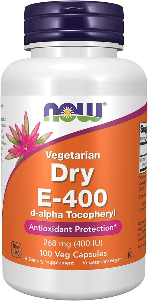 Jetzt Lebensmittel Vitamin E-400 Dry - 100 Caps (2 Packung)