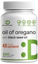 ENTWICKLUNG Öl von Oregano Softgels mit schwarzem Samenöl 300 Count – 30:1 Extrakt, Aktivkohle & Thymochinon – Antioxidans Immun-Gesundheitsunterstützung – Plant Based, Non-GMO
