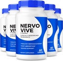 (Pack of 5) NervoVive – Original Nervo Vive Nerve Health Support Formula, Total Nerve Care with Natural Ingredients for Comfort & Signal Function | NervoVive24 Easy-to-Take Daily Pills (300 capsule)