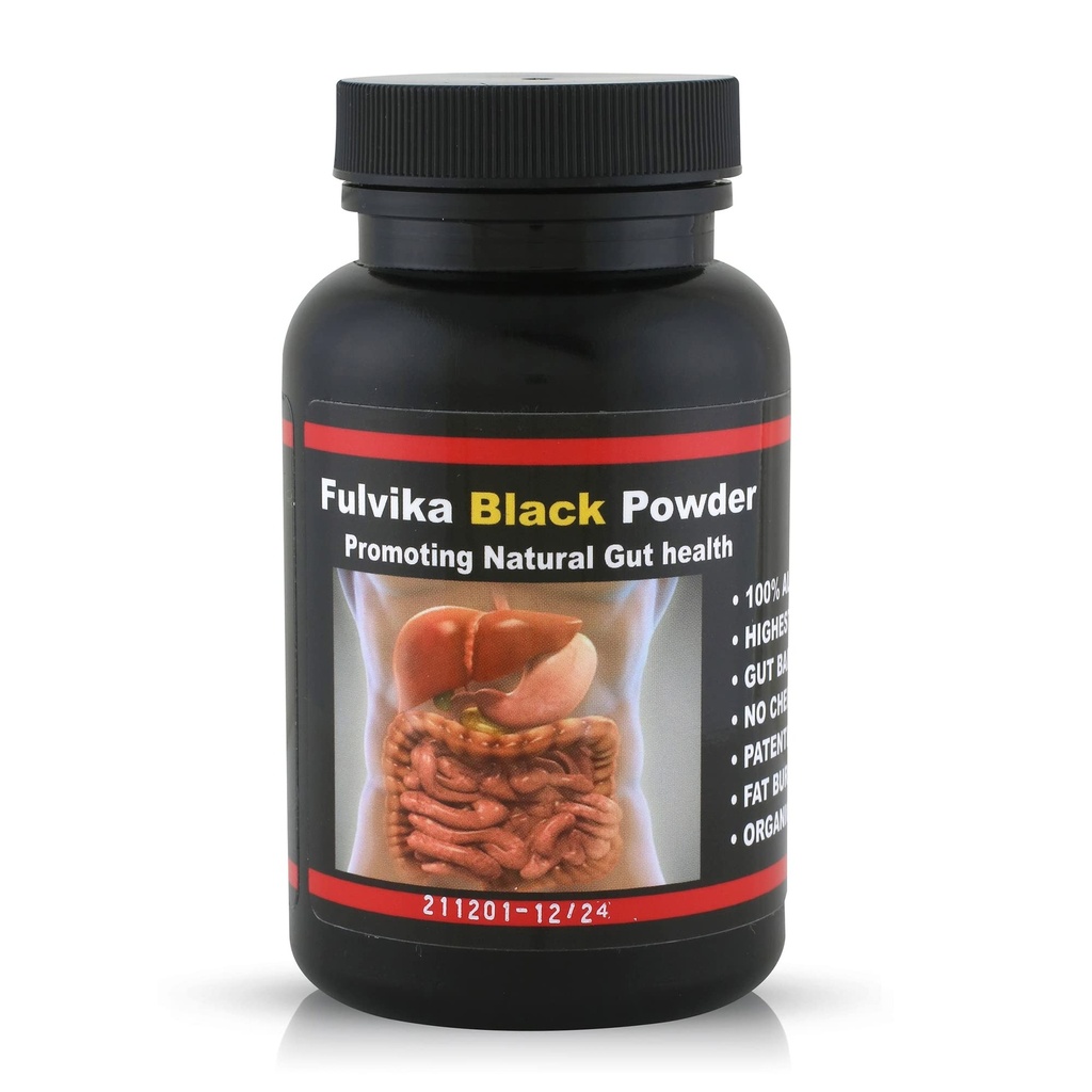 74+ Trace Mineralpulver mit Huminsäure und Fulvicsäure (166 Portionen) (Flavorless) – Pflanzenbasiert, Vegan, Trace Minerals Supplement mit Elektrolyten & Alkali pH (Koscher) – Schwarzes Wasser – von Fulvika Schwarz