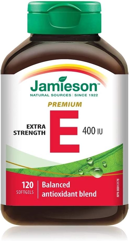 Jamieson Balance E 400IU 120 Capsules with Mixed Tocopherols Prevents Premature Aging of Cells