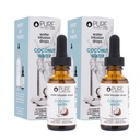 Invenzioni pure - Gocce di infusione di acqua di cocco - Bevande &amp; Rialzi d'acqua - Con Elettroliti - Senza zuccheri, Calorie o Dolci artificiali - 30 Serve - 1oz - Confezione da 2