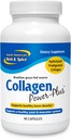 NORTH AMERICAN HERB & SPICE Collagen Power-Plus - 90 capsules - Supplément de collagène - Soutien articulaire et musculaire, Cheveux sains, peau et ongles - Bromelain, Papaine, vitamine C - Non-OGM - 30 portions