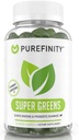 PUREFINITY Daily Super Greens Gummi mit Spirulina, Spinat, Broccoli, Beet Root, Acai und anderen Gemüsen, All-in-One Veggie Supplement – Non-GMO, Glutenfrei, Vegan, 60 Count