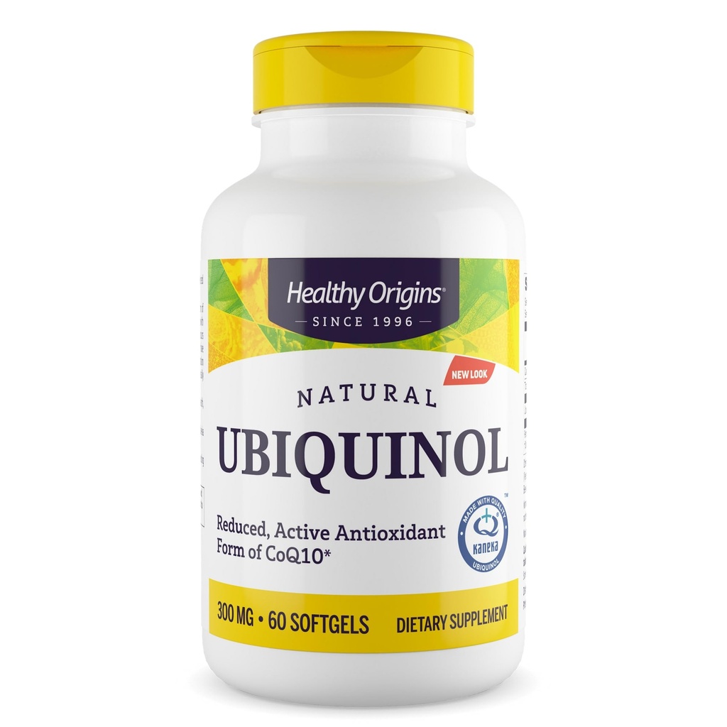 Gesunde Ursprünge Ubiquinol (Active Form von CoQ10), 300 mg - Kaneka Ubiquinol Ergänzungen für Herzgesundheit & Antioxidans Unterstützung - Glutenfreie & Non-GMO Ergänzung - 60 Softgels