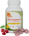 Zahler Energizer+ Vitamin B12-5000 mcg Vitamin B12 - Natürliche Kirsche Flavor Auflösende Lozenges - Kosher Gluten Free Non-GMO B12 Vitamine 5000 mcg, Energy Boost, Made in USA (120 Count)