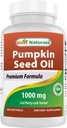 Meilleurs produits naturels de traitement de l'huile de citrouille témoin 1000 mg 180 Softgels