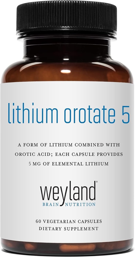 Lithium Orotat - 5mg elementares Lithium pro vegetarischer Kapsel