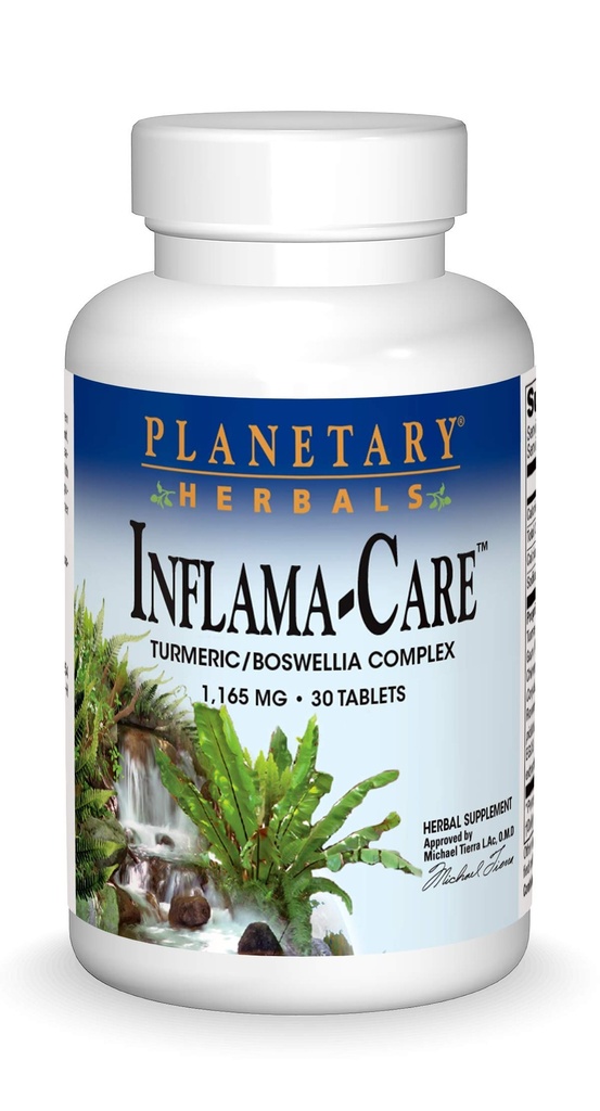 Herbes Planétaires Inflama-Care 1165 mg Turcuma, Complexe Boswellia - 30 comprimés