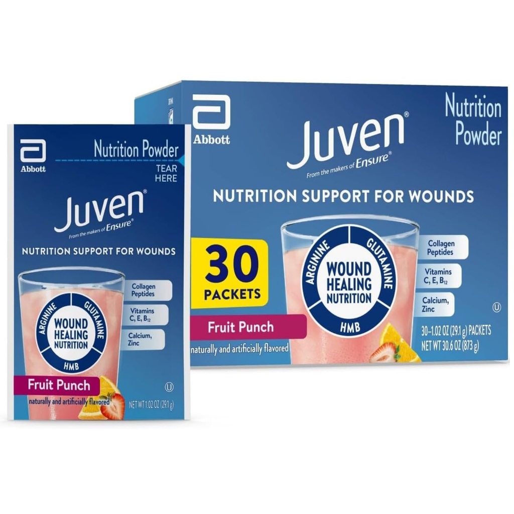 Supplément nutritionnel en poudre de Juven Medline (Fruit Punch, emballage : 30EachCarton)