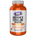 NOW Alimenti Nutrizione sportiva, Arginina & Citrullina Polvere, 1:1 Ratio, Aminoacido, 12-Oncia