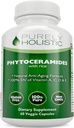 Phytocéramides Supplément de thérapie de la peau 60 Capsules 100% Riz à base 100% Végétarienne/ Végétarienne Capsules 100% VD de Vitamine A, C, D & E sans remplissage ou ingrédients artificiels