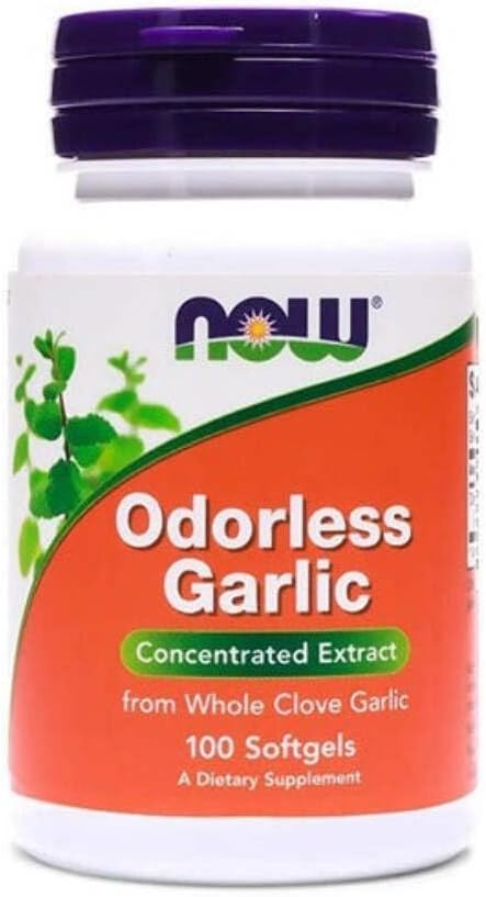 NOW FOODS Odorless Garlic Original Sg, 100 Count