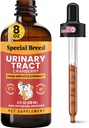 8 Ounce Traitement de l'infection urinaire à tract pour les chats et les chiens - Dropper gradué (1/4 ML augmente jusqu'à 1 ML) Supplément UTI de canneberge, soutien au rein et au vésicule, 8 oz