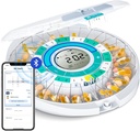 Distributore automatico di pillole Bluetooth di aggiornamento di Zoksi per anziani con allarme, scatola di pillole intelligenti 28 giorni per uso domestico, organizzatore di medicina eletronic Mensile, Timed Reminder