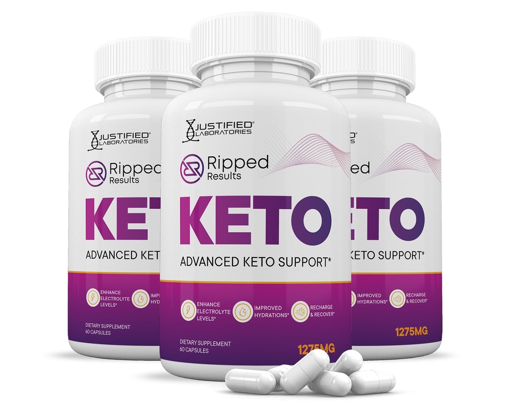 (3 Pack) Ripped Results Keto ACV Pillen 1275MG Keto Unterstützung Blend Kapsel Alternative zu Keto ACV Gummies Formuliert mit Apfel Apfel Apfelessig Extra Virgin Olivenöl Pulver Grüner Tee Blatt 180 Kapseln
