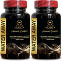 Pilules naturelles de rétention d'eau, Pilules d'eau diurétiques, Pilules d'eau Vitamines, Chardon de lait, Pilules fluides pour la rétention d'eau, Pilules de sortie d'eau - 2 bouteilles