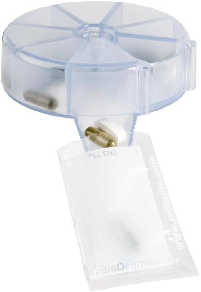 EZY DOSE Pillen Sortierer, Organizer, Vitamin und Medizin Verpackungssystem für Reisen, einfache Pillen Pouches, BPA kostenlos