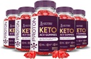 Justified Laboratories (5 Pack Proton Protein Keto ACV Gummies Advanced Formula 1000MG Proton Boost Formulated with Pomegranate Beet Juice Powder B12 Vegan Non GMO 300 Gummys