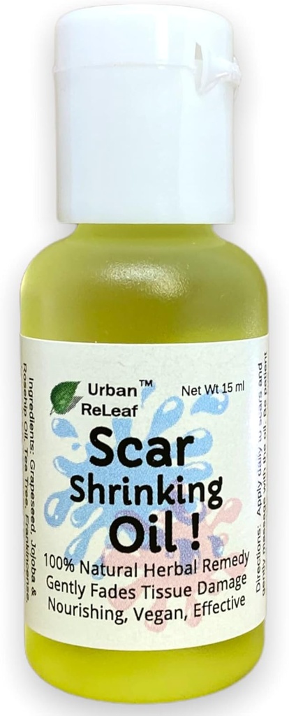 Huile de détritus de la cicatrice de releaf urbaine ! Aide les kéloïdes, les bouffées, les cicatrices levées. Remède 100% naturel.