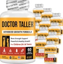NuBest Doctor Taller - Formula di crescita dell'altezza - Supporta la crescita dell'altezza e l'immunità - Keto con calcio, vitamina D3, vitamina K2, aminoacidi e erbe per bambini (8+) - 12 Pack | 12 mesi di alimentazione