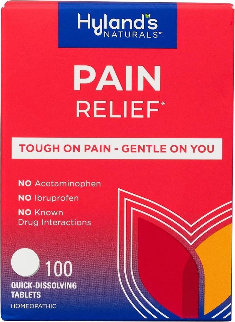 Hyland's Natural Pain Relief for Neck Back Shoulder Muscle and Joint Tablets, 100 Count