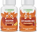 Kinder Biotin 5000mcg Chewables + Vitamin B12 Chewables Bundle