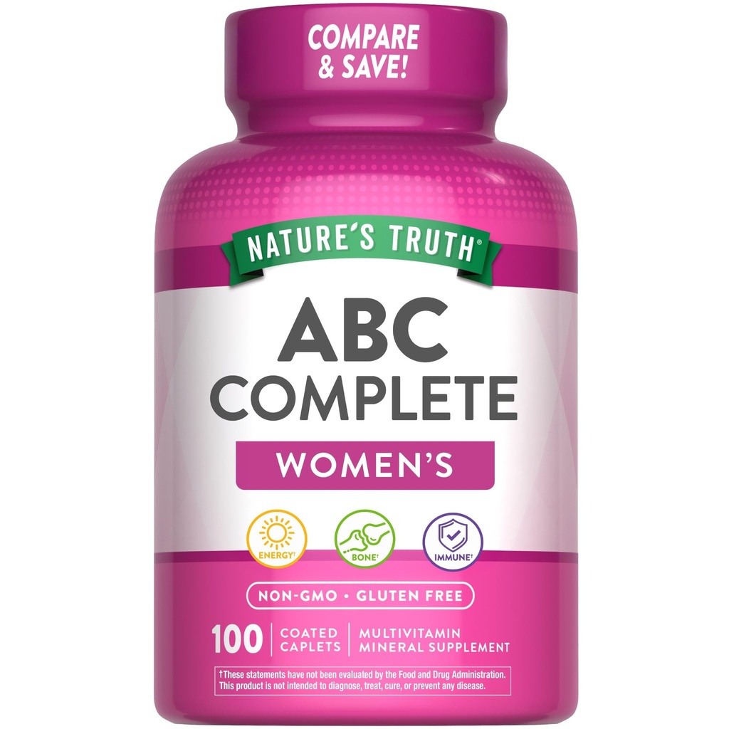 Nature's Truth Multivitamin für Frauen mit Eisen | 100 Pillen | Non-GMO & Gluten Free Supplement | ABC Complete