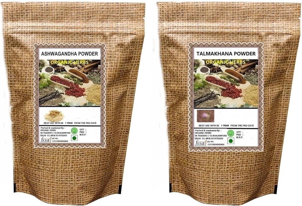 ATS ASHWAGANDHA, TALLAKHANA Poudre (50 GM chacun)