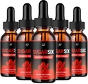 Sucre Six gouttes Formule saine - Des gouttes de supplément alimentaire - Extra force SucreSix gouttes liquides, Sucre Six gouttes Avis (5 Pack – 5 mois d'approvisionnement)